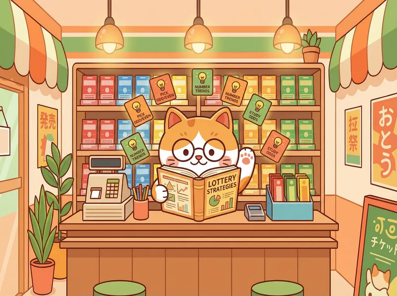 招财猫店长阅读彩票策略书籍并分享购彩技巧